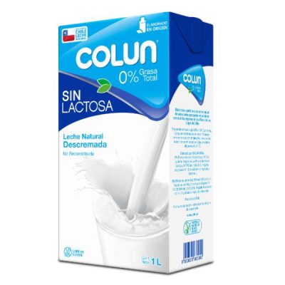 LECHE COLUN DESCREMADA SIN LACTOSA 1L