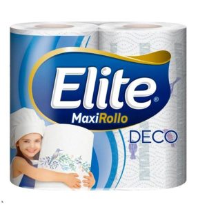 TOALLA PAPEL ELITE MAXI ROLLO DECO X 2