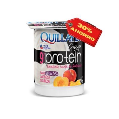 YOGHURT PROTEIN GRIEGO QUILLAYES 110G DURAZNO