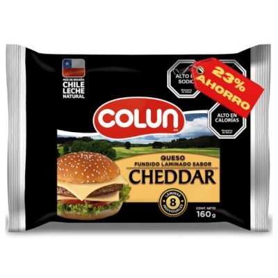 QUESO COLUN CHEDDAR 160G