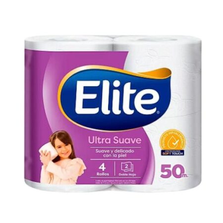 PAPEL HIGIENICO ELITE ULTRA DOBLE HOJA X 4 MEGA