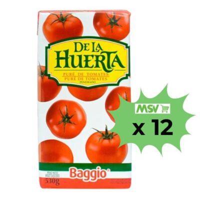 CAJA12U PURE TOMATE DE LA HUERTA 530G