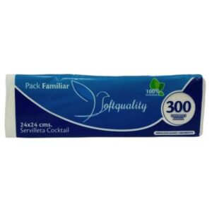 SERVILLETAS SOFTQUALITY PACK FAMILIAR 300 UN