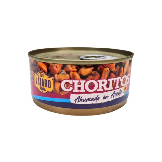 CHORITOS AHUMADO ACEITE LAZARO 170G