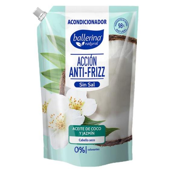 ACONDICIONADOR BALLERINA 750ML ACCION ANTIFRIZZ COCO Y JAZMIN