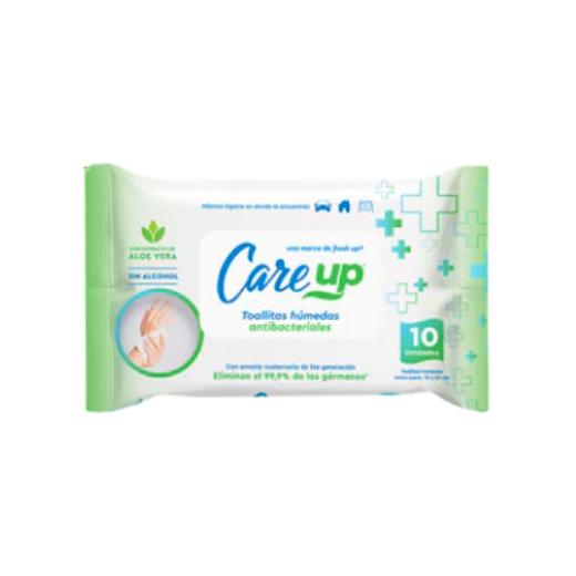 TOALLITAS HUMEDAS CARE UP ANTIBACTERIALES 10U