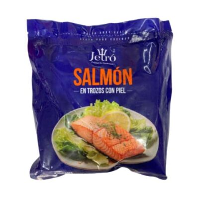 SALMON TROZO CON PIEL JETRO 500G 4U